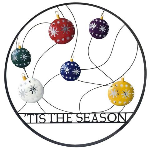 Tis The Season Outdoor Holiday Welcome Wheel