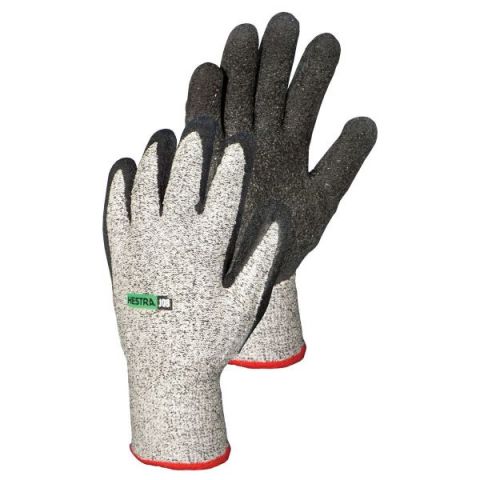 Hestra Black / Grey Latex Cut Resistant Dip Gloves