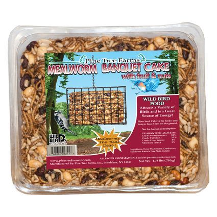 Pine Tree Farms Mealworm Banquet Large Seed Cake 1.75 lb