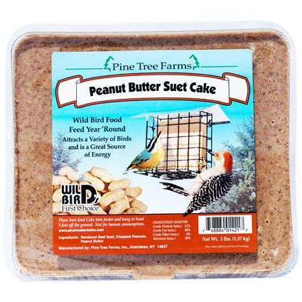 Pine Tree Farms Peanut Butter Suet Cake 3 lb