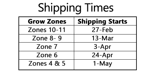 Grass Plug Shipping Times
